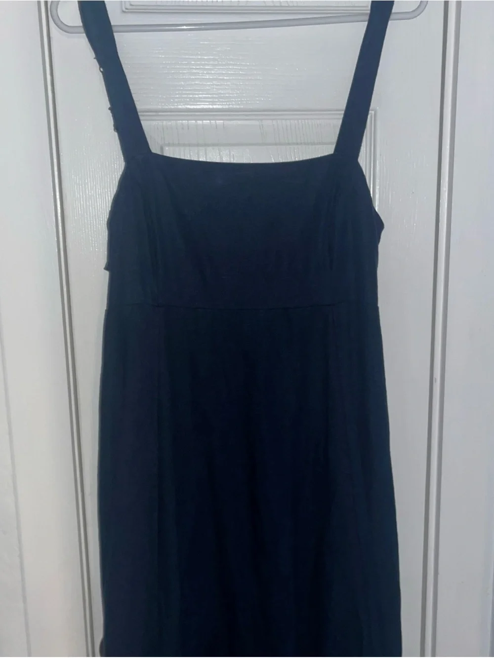 Abercrombie & Fitch Navy Square-Neck Maxi Dress